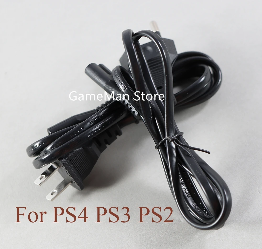 【Great Selection】 1pc FOR 4 PS4 PS3 PS2 EU Plug 1M Power Cable 8- Cable Host Power Cable Power Extension Cord.