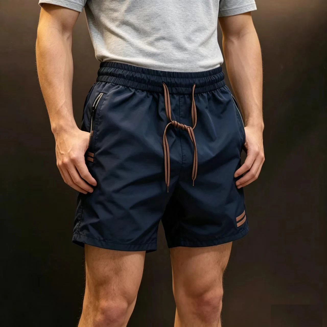 Trendy Summer Shorts Men Streetwear Hip Hop Straight Leg Short Pants Casual Sports Five-Point Pants male 2