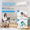 11000 BTU Wifi Enabled Mini Split Air Conditioner & Heater 17 SEER2 115V Inverter Ductless Wall AC Unit with Pre-Charged 4