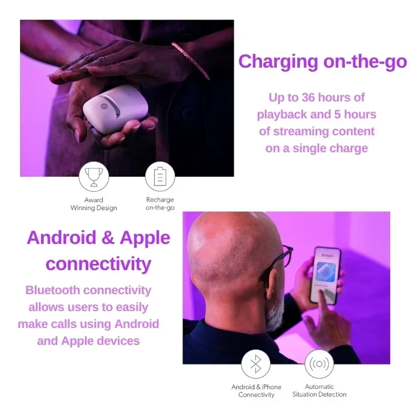 Signia Pure C&G AX Hearing Aids 110dB 16-48 channels Digital Computer programmable concealed  Supports IPhone（MFI）/Android（ASHA） 4
