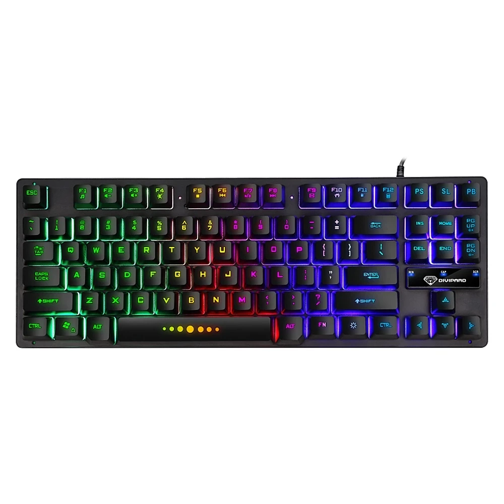 GK 10 mechanical keyboard 87 keys waterproof USB wired keyboard colorful backlit keyboard ergonomic wired game keyboard keyboard desktop Keyboards