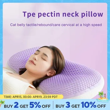 고양이 복부 베개, 경추 보호 및 수면 보조, 매우 부드럽고 편안한 베개, 완화 압력 상품 이미지