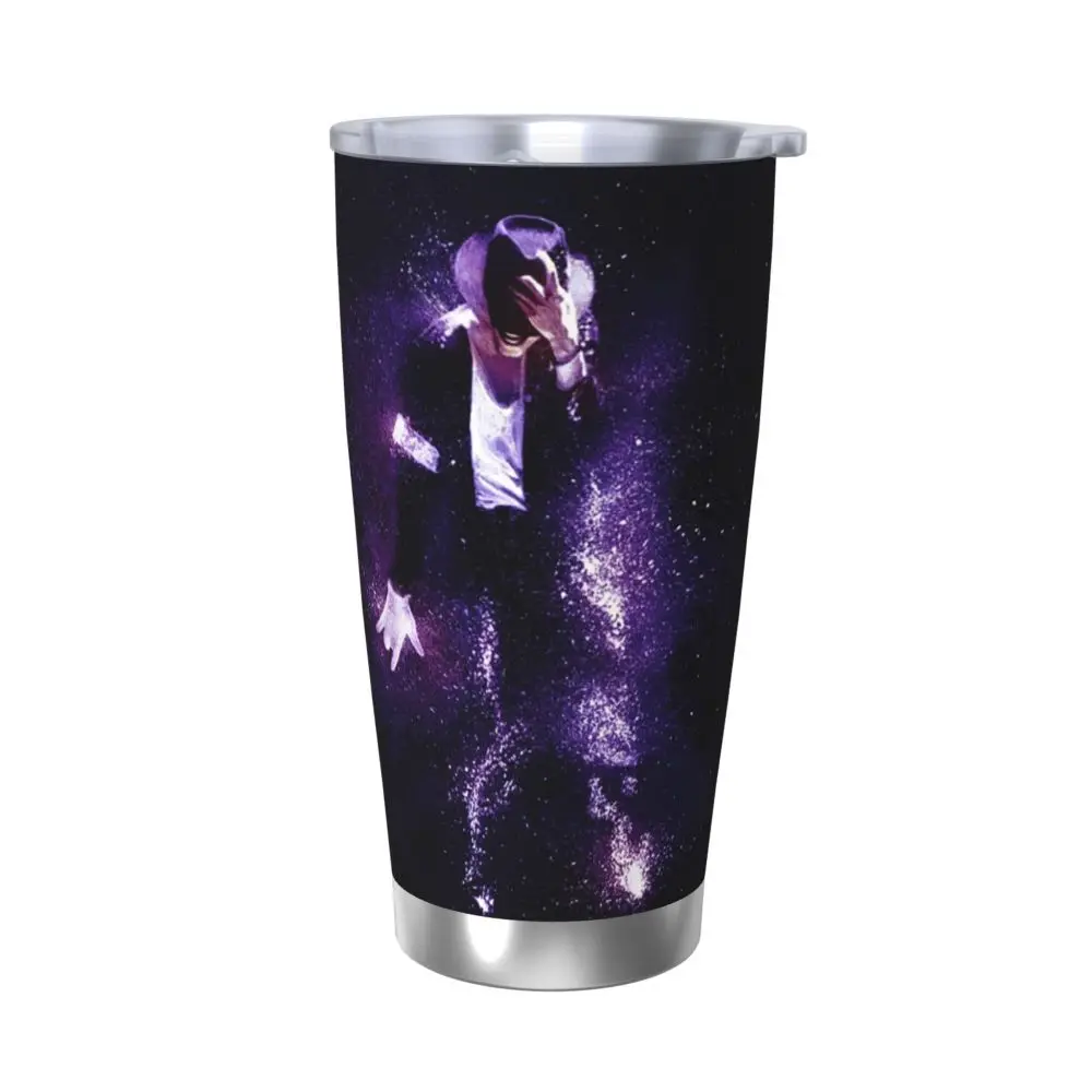 Michael Jackson Musicians Singers Dancers Stainless Steel Tumbler Vacuum Insulated Mug Thermal Cold Cup Straw With Lid 20oz