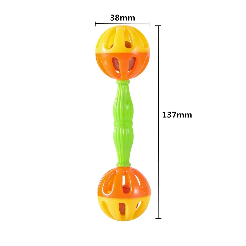 Parrot Toy 2/1pcs Creative Rattle Bite Resistant Bird Toy Double-head Bell Ball Cage Parrot Training Pet Accessories Игрушки parrot toy bird toy