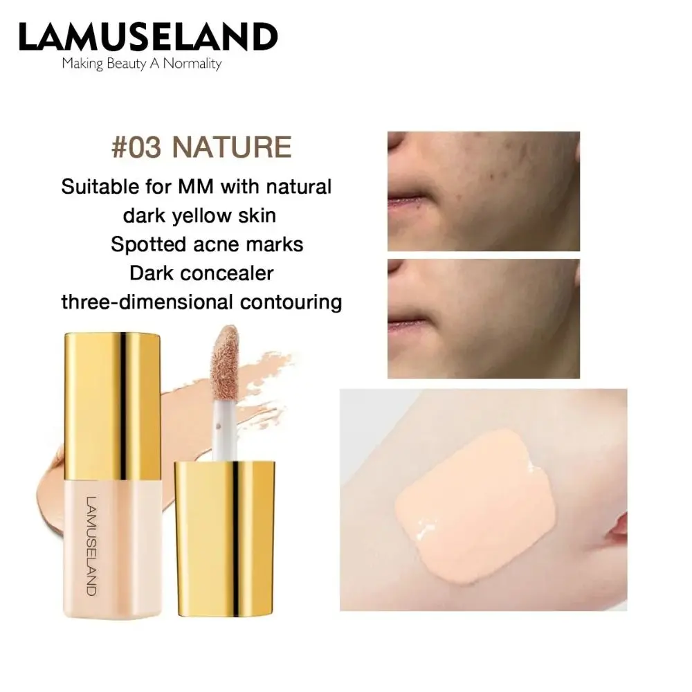 Liquid Concealer For Full Coverage Face Makeup Invisible Pores_voghion.com