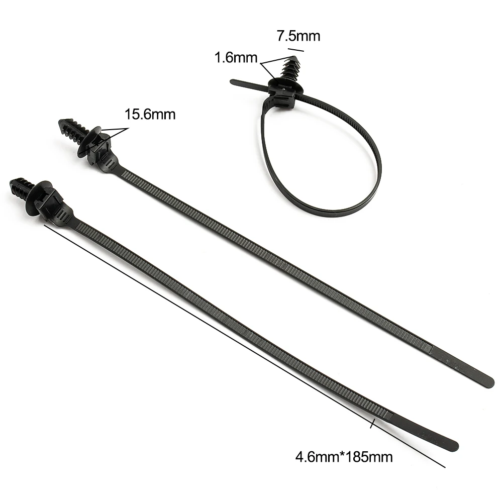 100 Stück Nylon-Kabelbinder Mixed Set – Wiederverwendbar, Hitzebeständig, Für Garten, Werkstatt & Haushalt
