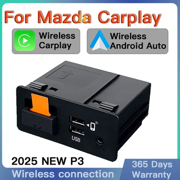 NUEVO Adaptador USB Hub P2 con cable o P3 inalámbrico para Apple CarPlay y Android Auto, kit de actualización OEM para Mazda 2, 3, 6, CX3, CX5, CX8, CX9, MX5 TK78669U0C 1