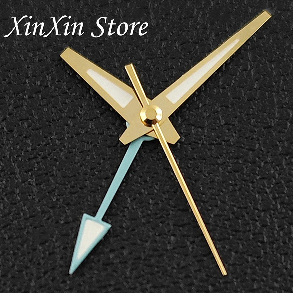 Silver Red High Quality GMT Watch Hands with C3 Green Luminous Needles