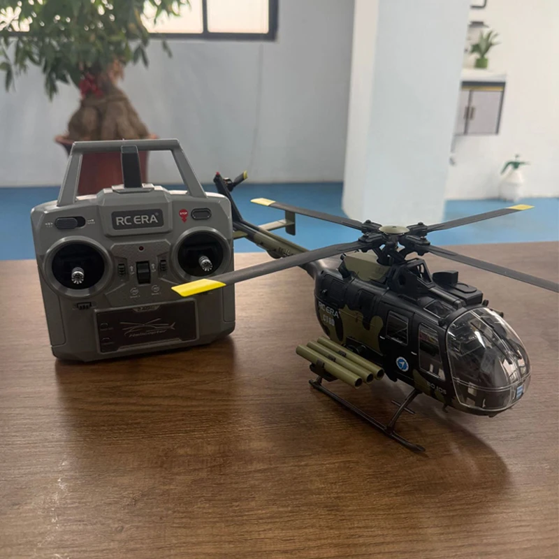 RC ERA 1:25 C180 RC Helicopter 6CH BO105 Brushless with Optical Flow Positioning Stunt Single Propeller No Aileron Plane Toy New - 4