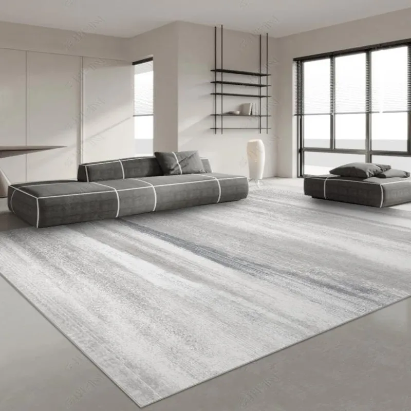 Japanese Style Carpets for Living Room Light Luxury Bedroom Decor Large Area Carpet Home Gray Anti-slip Mat Washable Lounge Rug 3