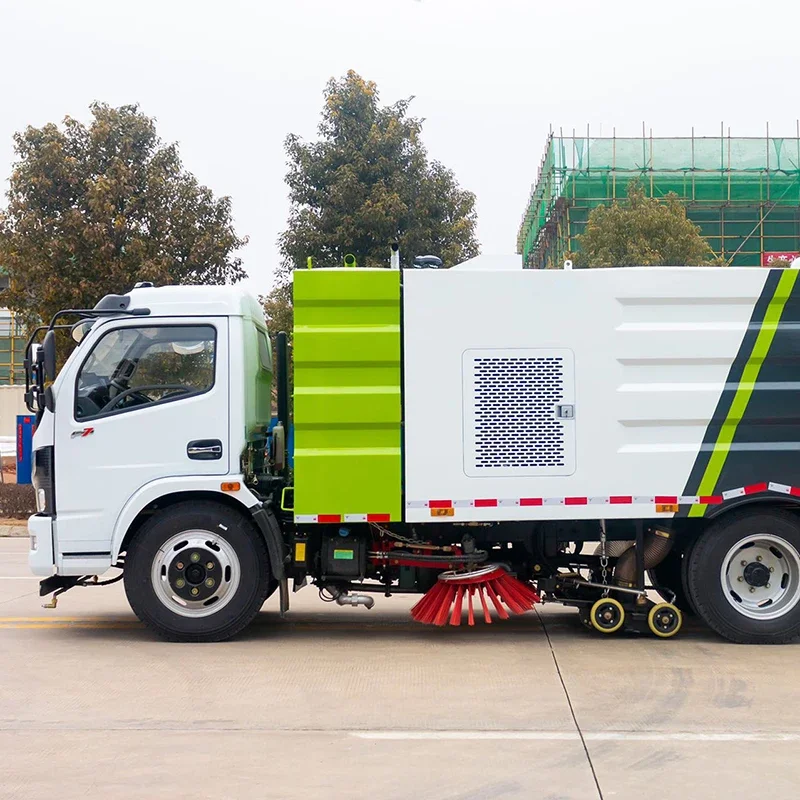 POHIR Vacuum Road Street Cleaning Sweeper Dust Truck Mounted Sweeping Machines Floor Mobile Street Sweeper Car - Image 2