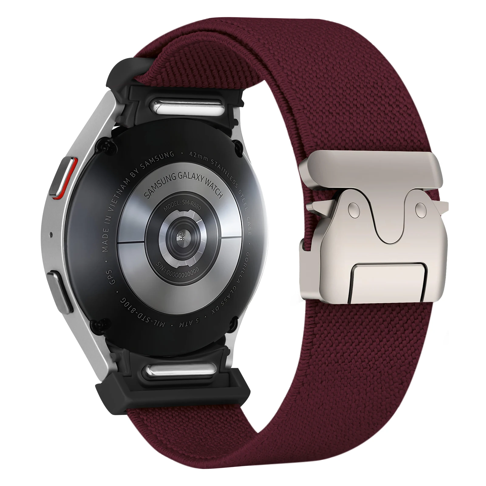 Premium Parachute Nylon Strap for Galaxy Watch - No-Gap Stretch Bracelet