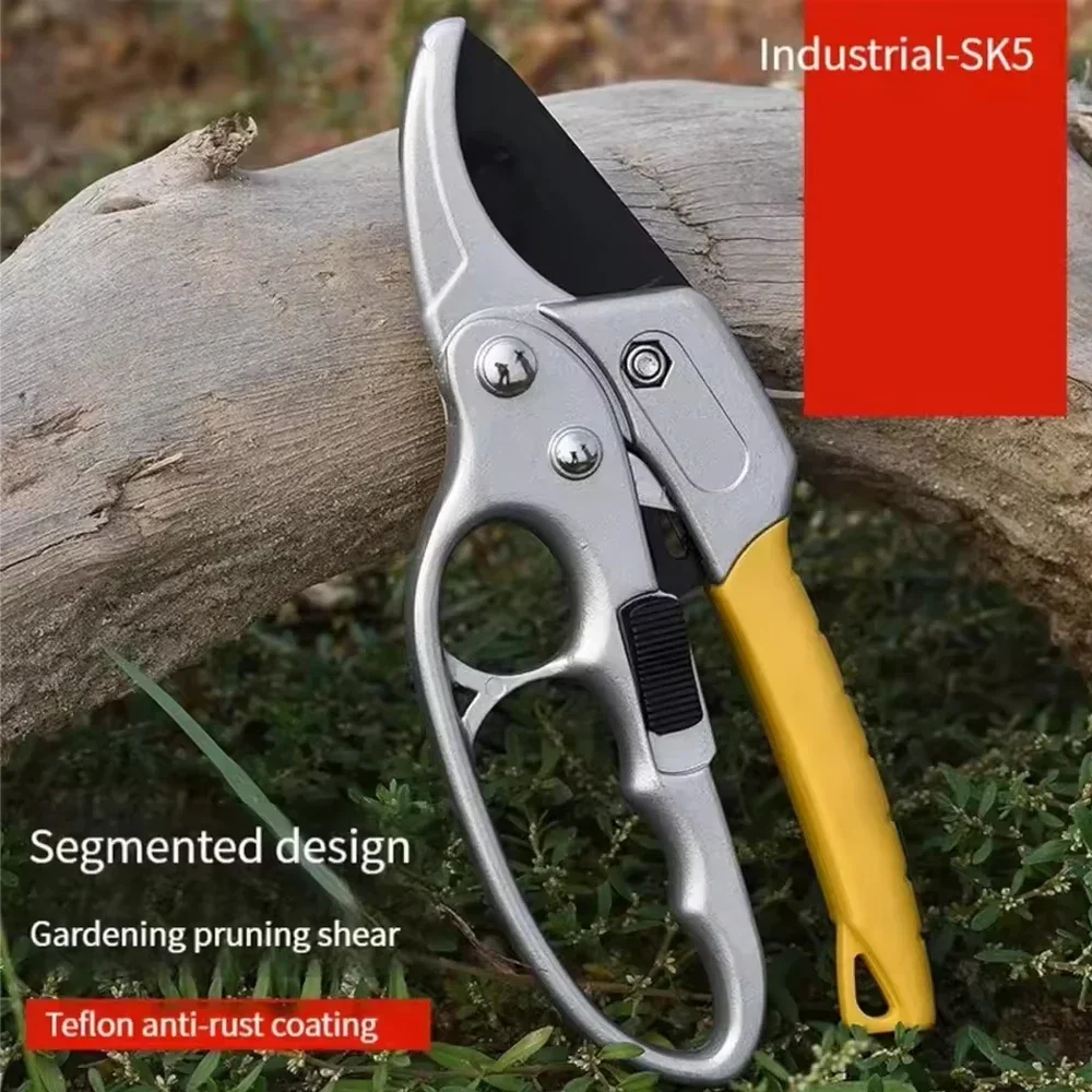 Ergonomic Alloy Steel Pruning Shears for Garden Cuts