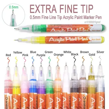 Fine Tip Paint Marker, 0.5mm 2