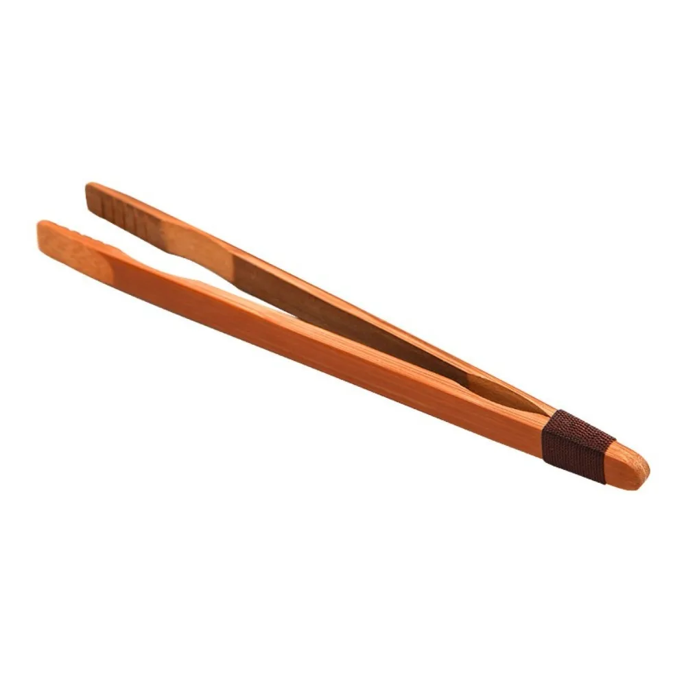 New Bamboo Wood Tea Clips Safe Durable Tea Utensil Tweezer 18cm Salad Clip for Bacon Sugar