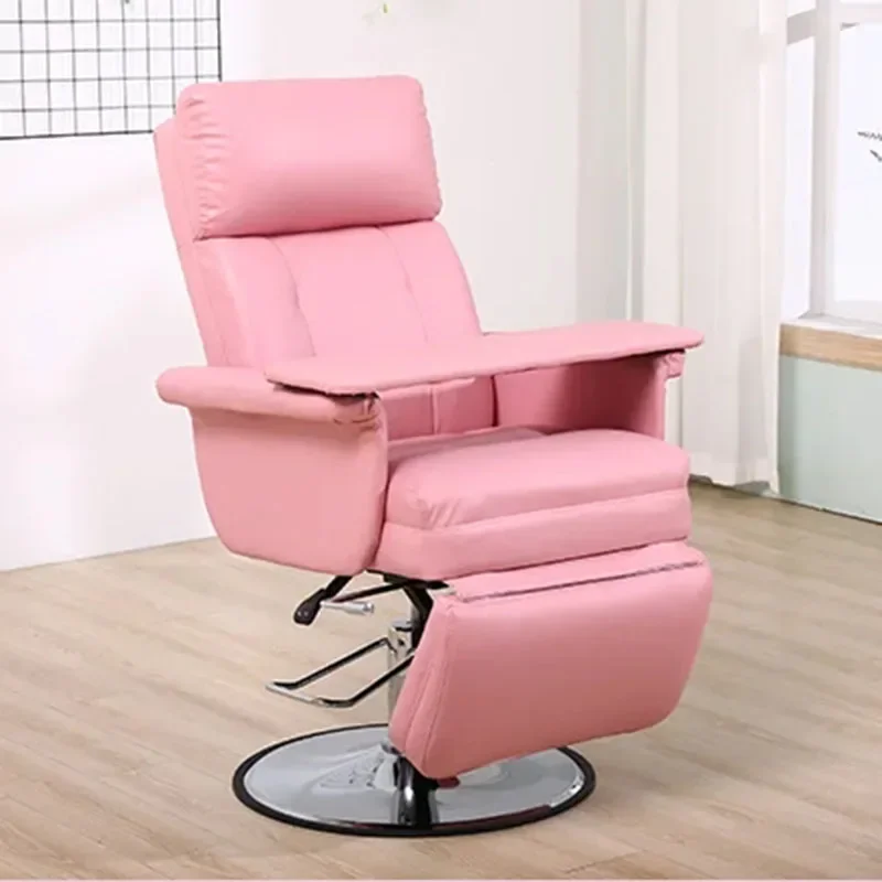 Beauty Chair Can Lie Down Facial Mask Bar Stools Experience Chair Lift Sedentary Embroidery Eyelash Nail Flat Salon Furniture facial mask experience chair hydraulic lifting beauty pattern embroidery eyelash nail beauty lying flat sofa computer chair