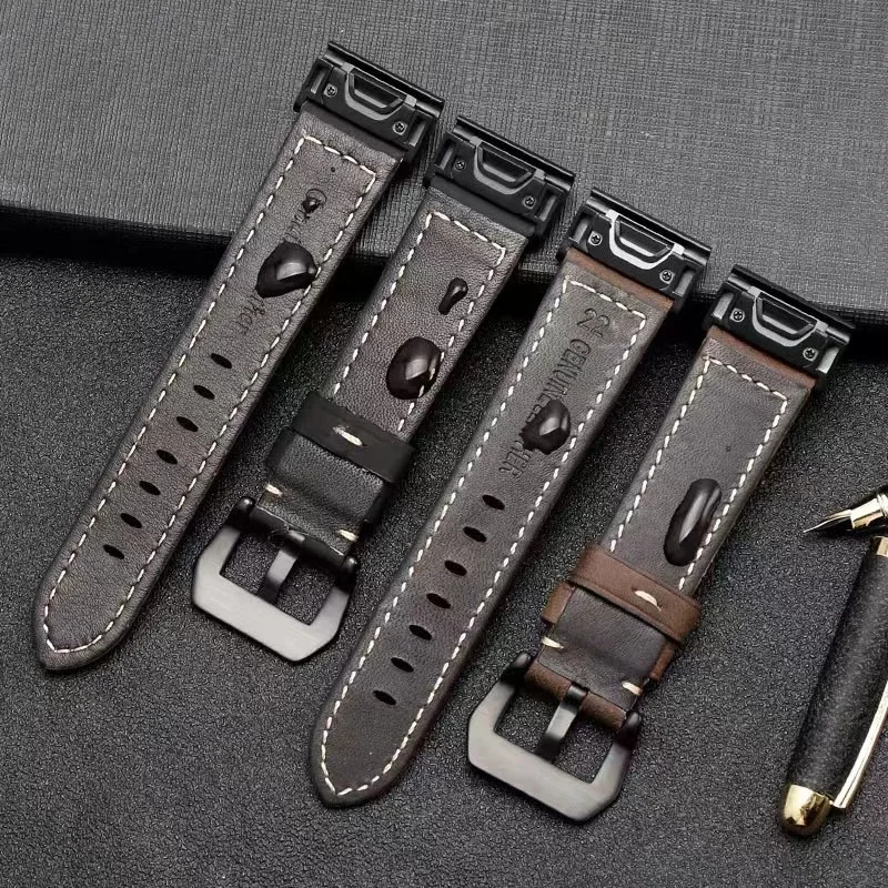 Genuine Leather Quickfit Smartwatch Strap - Premium Quality