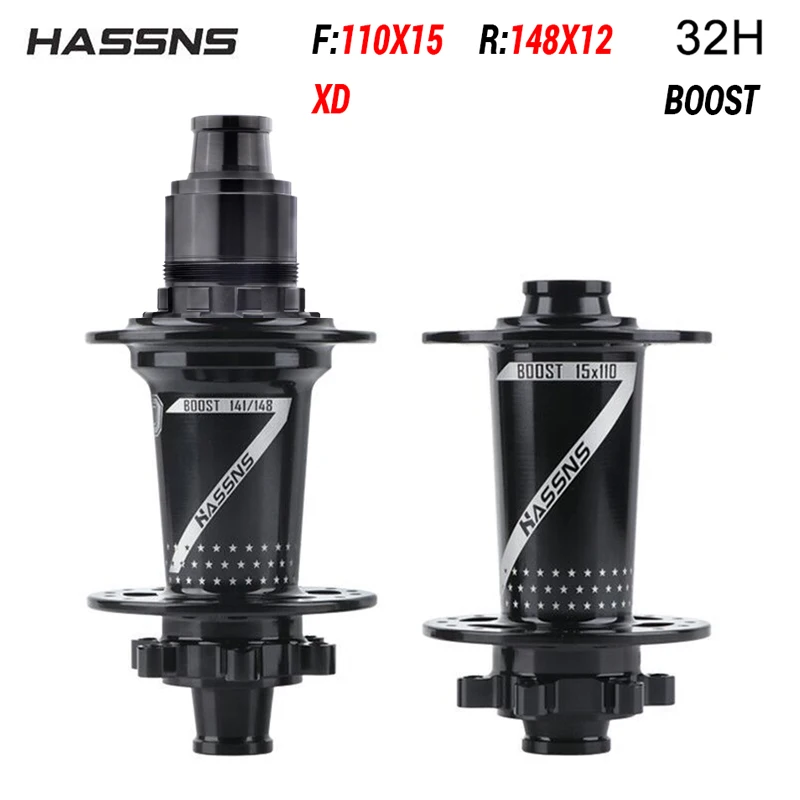 HASSNS PRO7 Bicycle Hub BOOST 12x148mm 15x110mm 4 Sealed Bearings