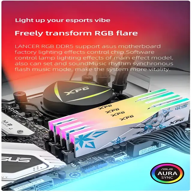 ADATA XPG Lancer RGB DDR5 RAM 16Gx2/24GBx2 6000MHz/6800MHz