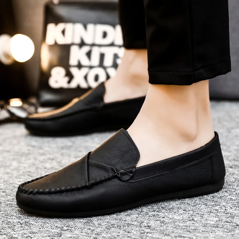 

Men's shoes 2023 New Summer Man Loafers Boat Footwear Soft Soft soles anti slip Flat Comfy Casual driving Shoes chaussure hommes