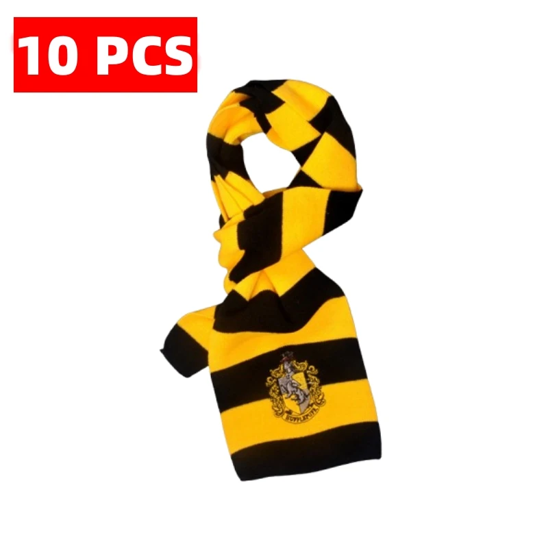 10 PCS / Harris Scarf Hogwarts Slytherin Emblem Gryffindor Hermione Scarf Gift Role playing accessories for the same movie