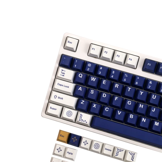 142 Keys GMK Lazurite Keycaps PBT DYE-Sublimation Mechanical 