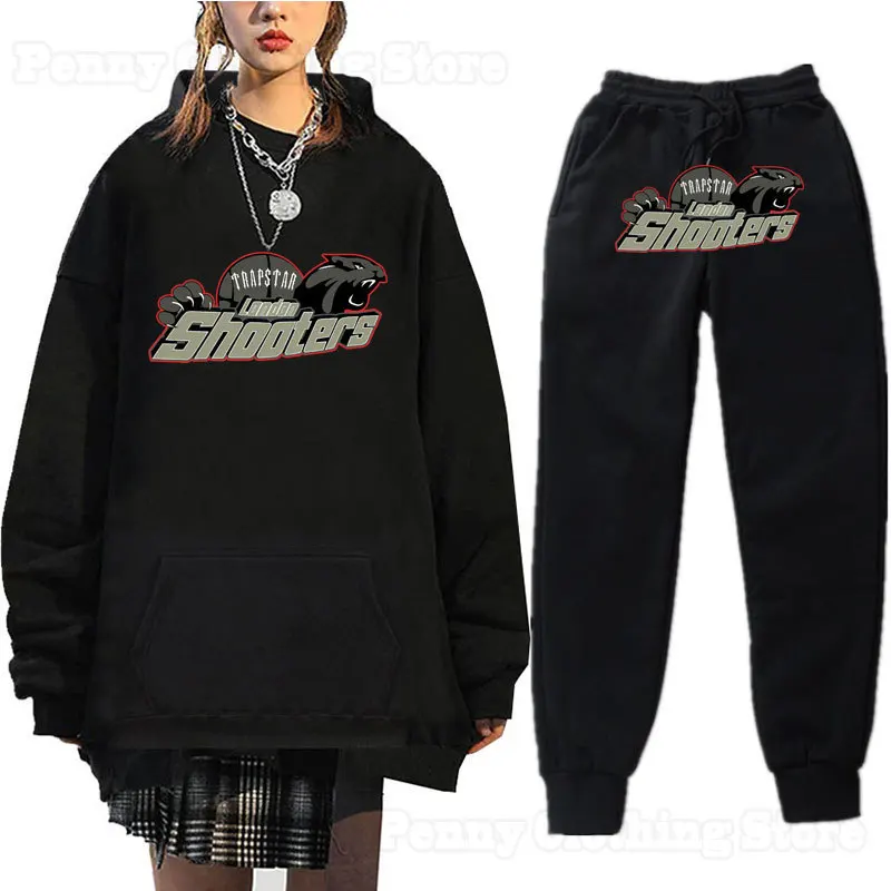 

2023 New Men's And Women's Casual Sports Suits Red And Black Tiger Head Sweatshirt And Sweatpants Suit Commuting Wear