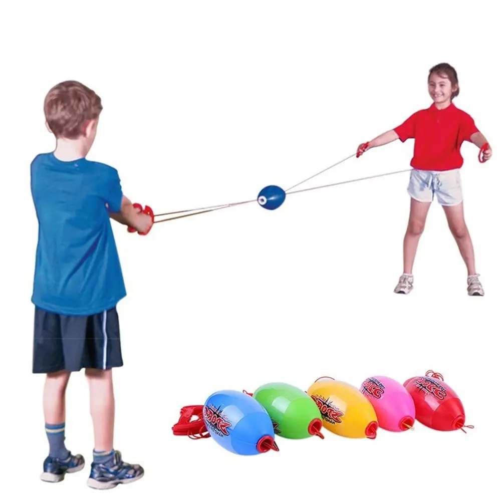 Interactive Gifts Sport Game Speed Balls Sensory Training Zip Ball Elastic Speed Balls Pulling Elastic Sliding Zoom Ball 5