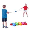 Interactive Gifts Sport Game Speed Balls Sensory Training Zip Ball Elastic Speed Balls Pulling Elastic Sliding Zoom Ball 5