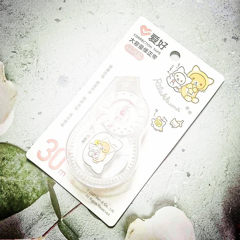 AIHAO 6620K Rilakkuma Correction Tape 30M Kawaii Corrector Promotional Gift Stationery Student Prize School Office Supply,correction tape