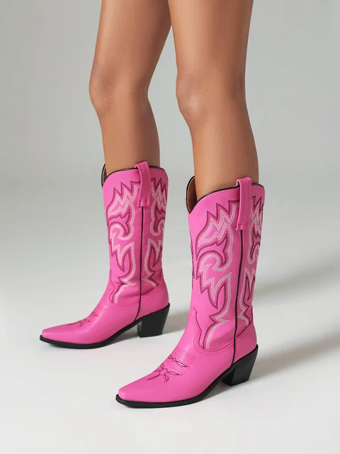 Bottes Mi-mollet Pour Filles - Bottes De Princesse Mi-mollet