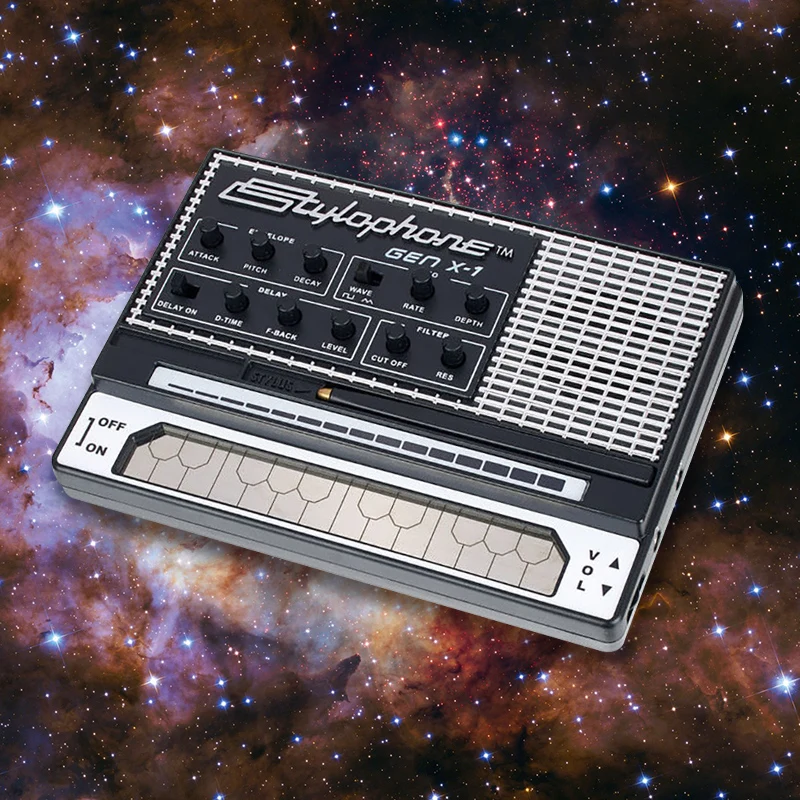 Stylophone GEN X 1 cep Synth Mini elektronik enstr man Vintage m zik oyuncak Stylophone