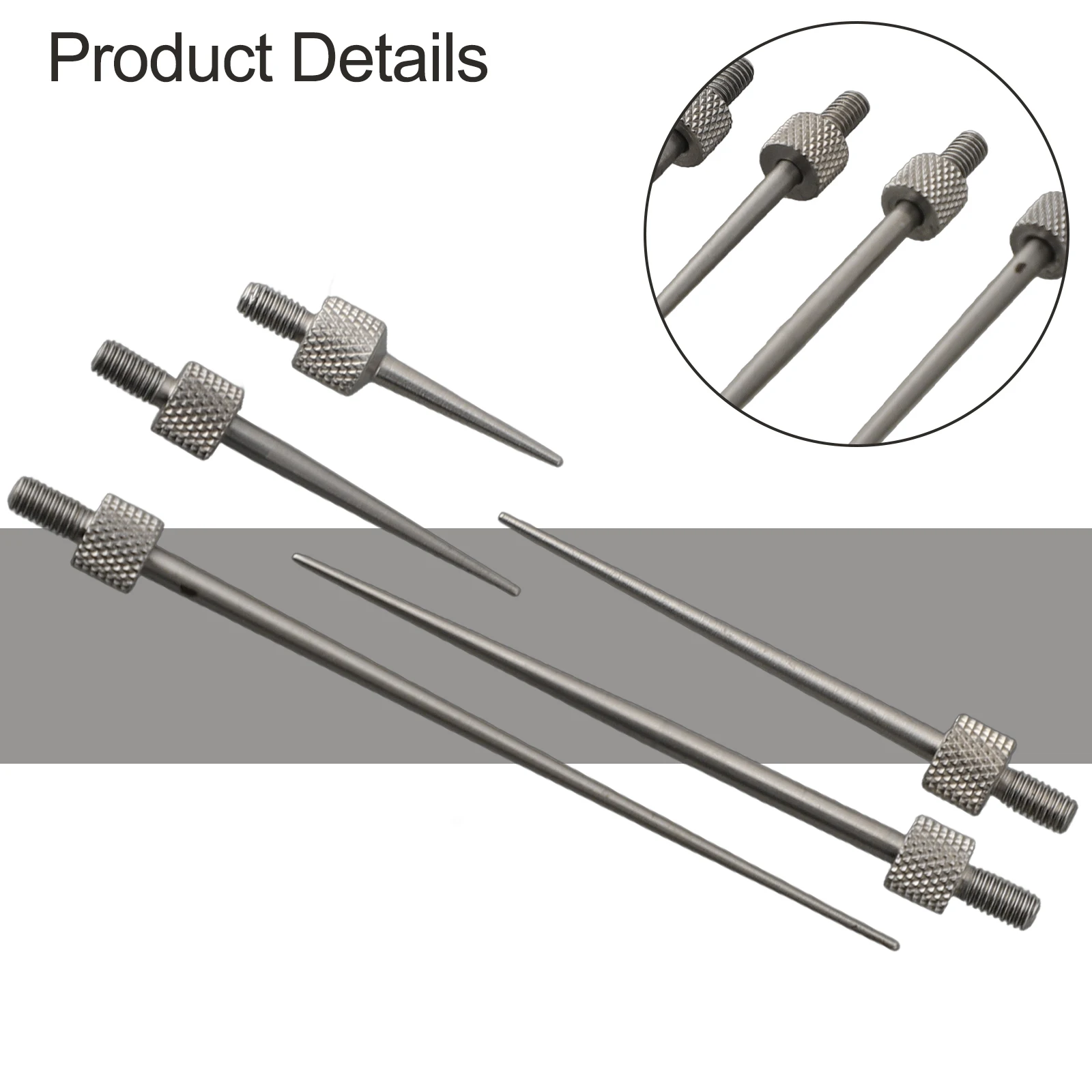 3/5/6pcs Dial Digital Test Indicator Contact Point Stem Rod Depth Gauge Measurer Tool Set Measuring Instruments Parts
