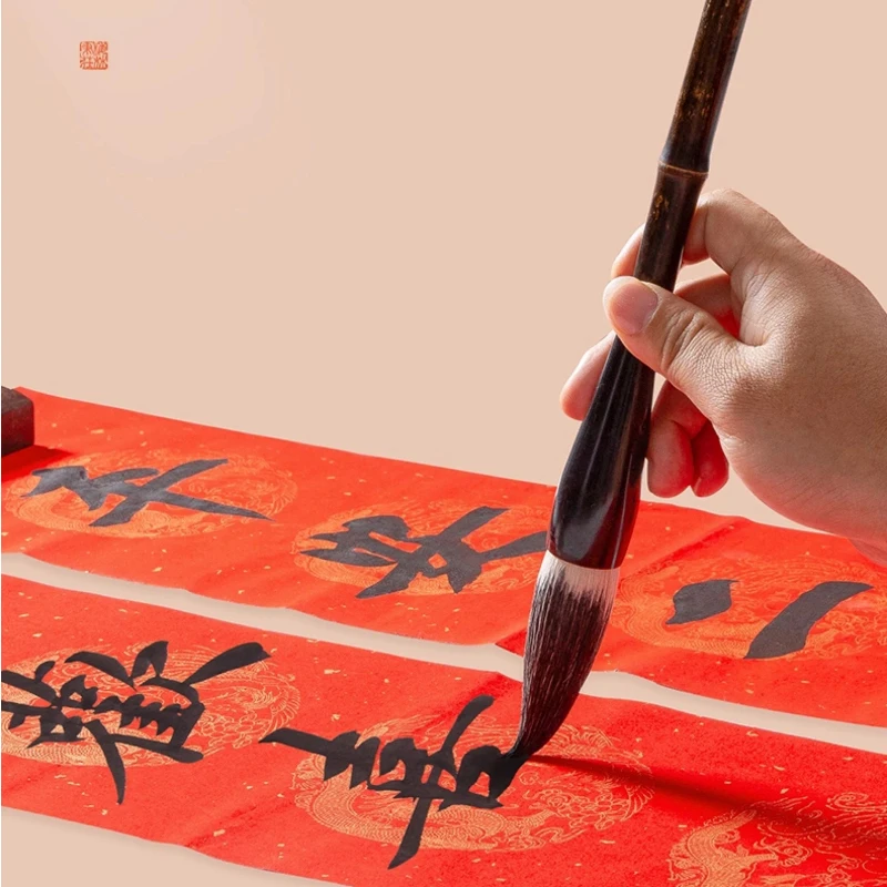 Chinese Traditional Calligraphy Pen Painting Large Regular Script Practice Bear Weasel Woolen Multiple Writing Brush_voghion.com