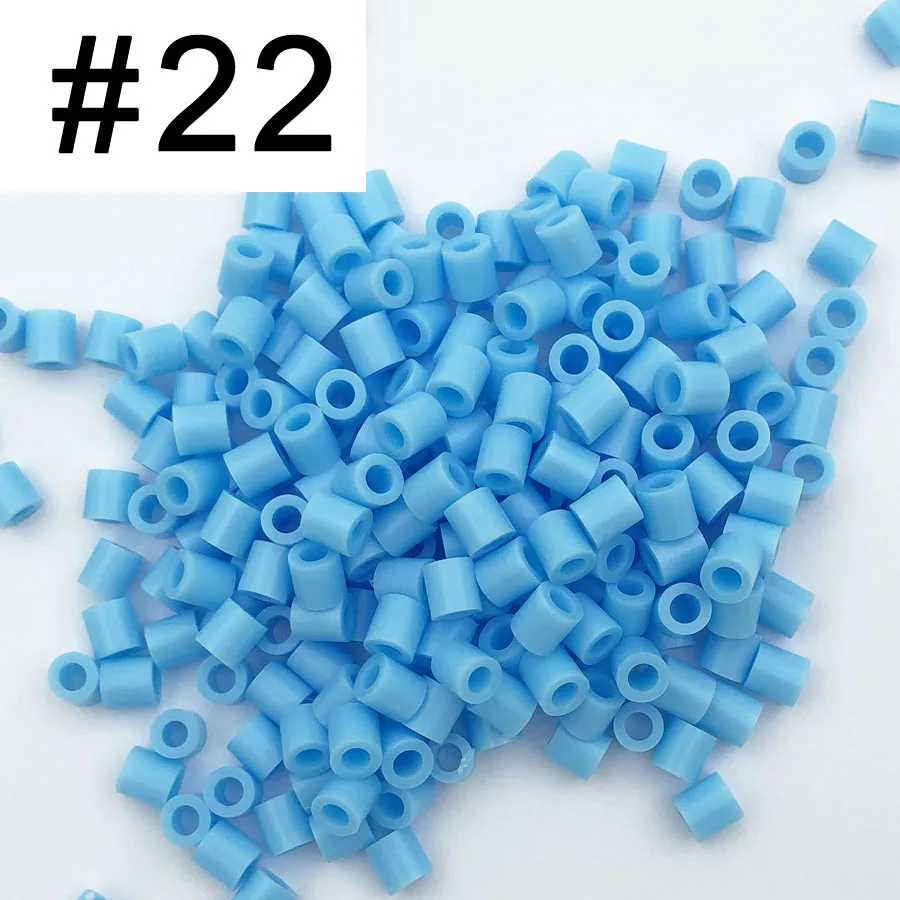 5mm 1000PCS Assorted Colored Hama Beads for Kids DIY Pixel Art and Puzzles