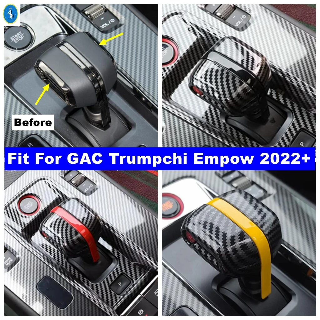 

Transmission Gear Shift Shifter Knob Gear Head Handle Cover Trim Fit For GAC Trumpchi Empow 2022 2023 Car Interior Accessories