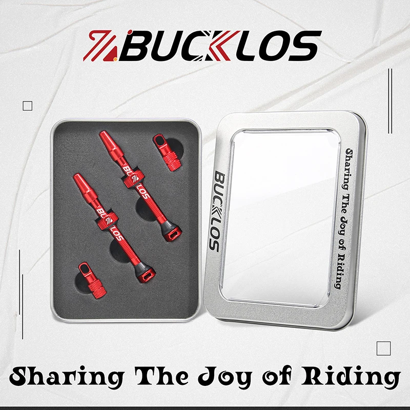 BUCKLOS MTB Tubeless Valves 40MM 44MM 55MM for Bicycle