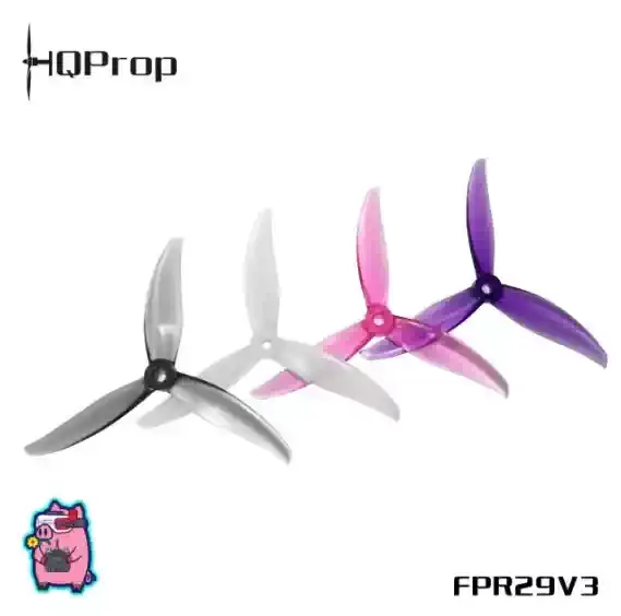 2 Paar HQProp FlowerPig R29V3 (2CW+2CCW) – Polycarbonat