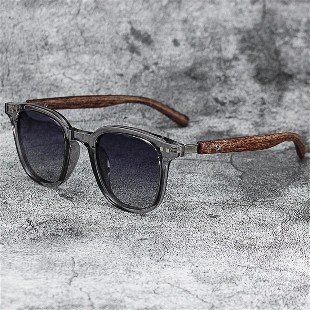 Hot Sale Vintage Sunglasses Retro Women Men Wood Grain Eyewear Polarized Eyeglasses Outdoor UV Protection Travel Sun Glasses