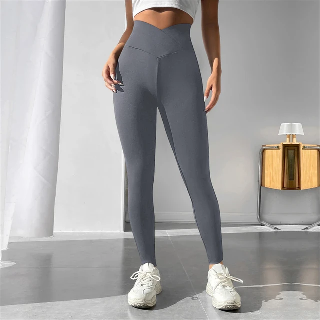 Nylon Back V Butt Yoga High Waisted Sexy Women Leggings Yoga Sport Ribbed  Pants Seamless 2024 Hot Sale Jogging Wear - AliExpress