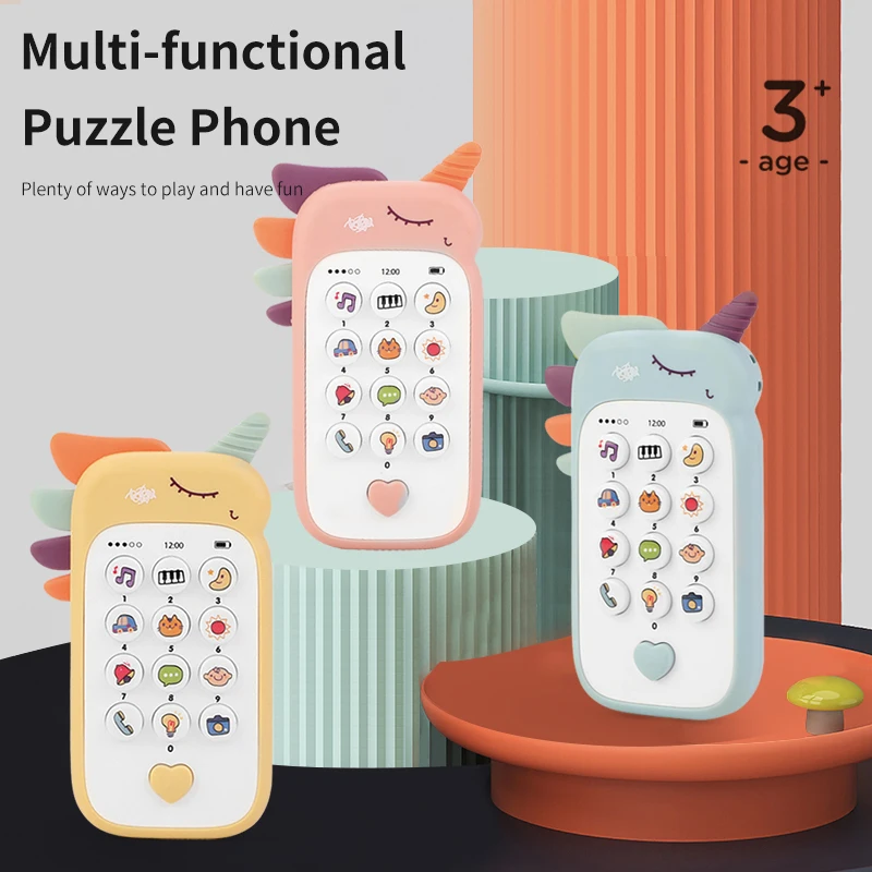 Baby Telephone Music Toy Sound Machine Kids Infant Early Educational Mobile Phone Gift cell phone toy learning toys