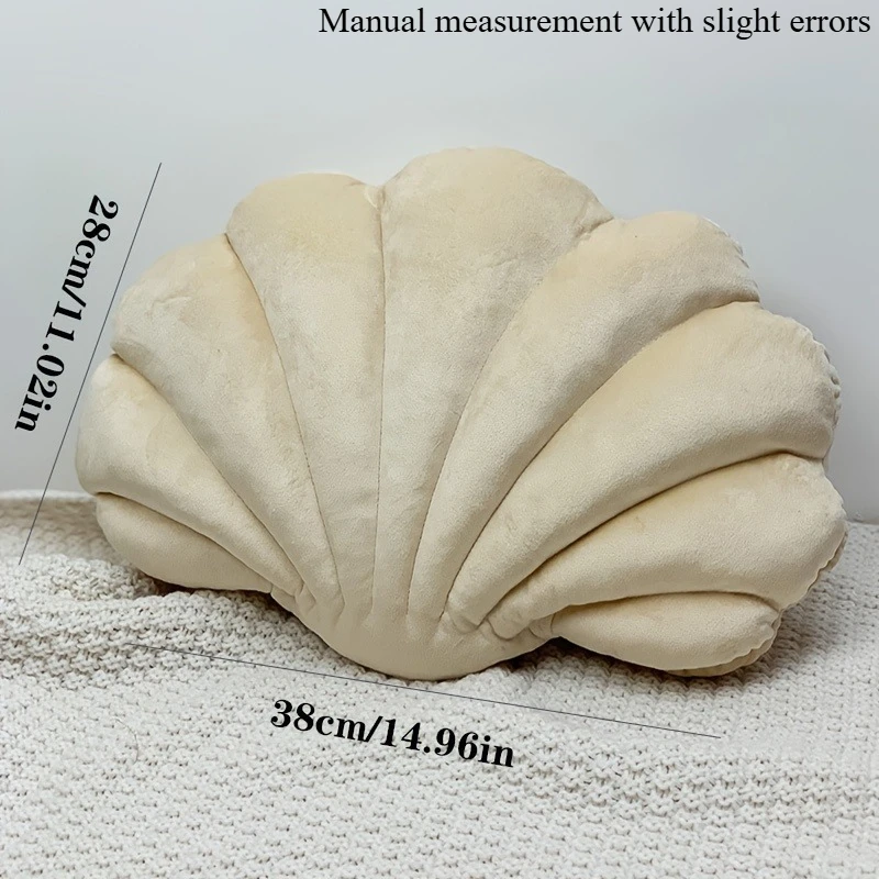 Shell Colorful Shell Plush Pillow,Cute Sofa Home Decoration Pillow,High Quality Creative Throw Pillow, Soft Velvet Cushion