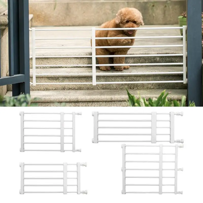 

Short Dog Gate Baby Safety Gate Pets Indoor Retractable Pet Isolating Gate Room Plastic Easy Installation Pet Dog Gate For Door