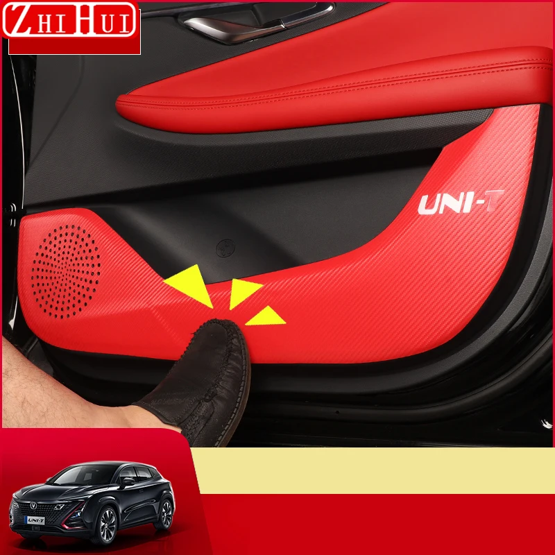 

Для Changan UNI-T UNIT 2021-2024 Автомобильная кожаная дверь Противоударная защита боковой кромки пленка Защитные наклейки автомобильные аксессуары