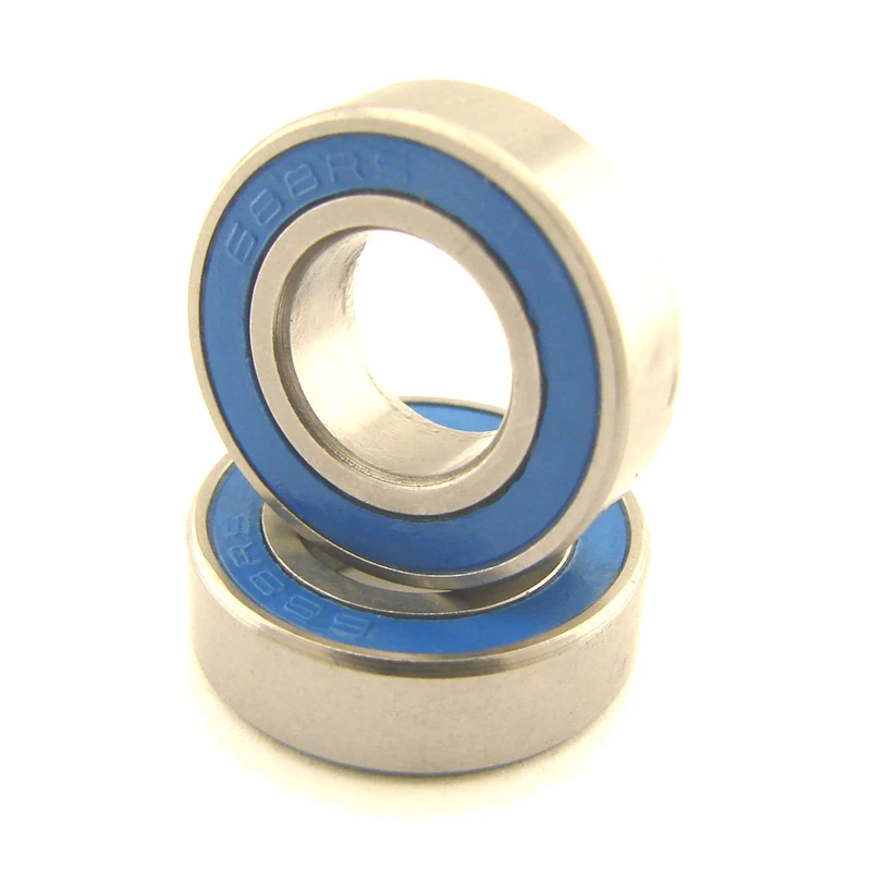 50PCS 6x16x5 blue Rubber Bearings ABEC 3 696A 2RS AliExpress