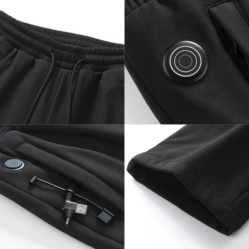 Winter Electric Heating Trousers Men Women Heated Hiking Pants 12 Heating Zone Ski Wear Heater Sport Thermal Motorcycle Pant hiking pants fleece pants