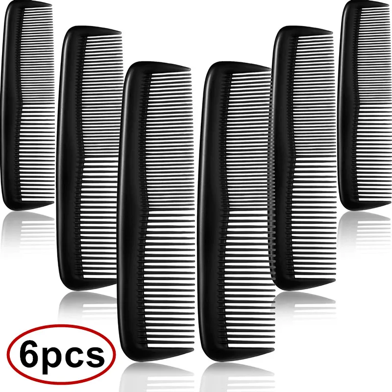 6Pcs/lot Anti-static Hair Combs Mini Double Side Hair Brush Pro Beard Comb Barber Comb Styling Tools Salon Accessories hair comb hair styling tools hair brush comb hair comb set