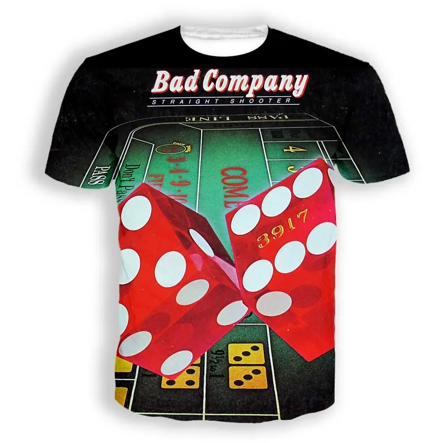 

New Fashion Women/Men's 3D Print Bad Company Casual T-shirts Hip Hop Tshirts Harajuku Styles Tops Clothing B1