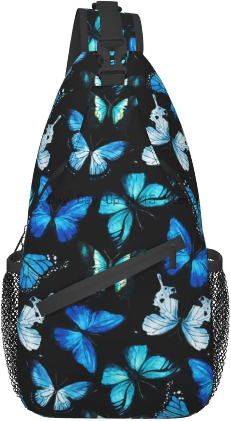 

Cute Butterfly Sling Bag Crossbody Chest Daypack Casual Backpack Travel Hiking Shoulder Bags for Women Men