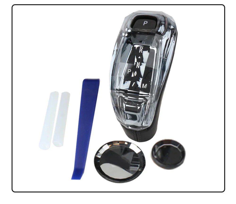 3piece LED Crystal Gear Shift Knob Lever Stick Handle Head for Cadillac CT5 CT6